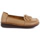 2. Women's leather loafers camel Artiker 58C1504