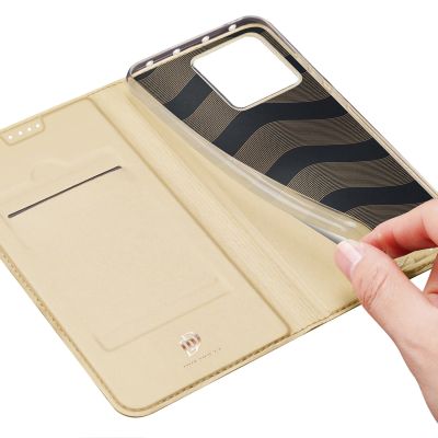 9. Dux Ducis Skin Pro Case Xiaomi 13 Flip Card Wallet Gold Stand