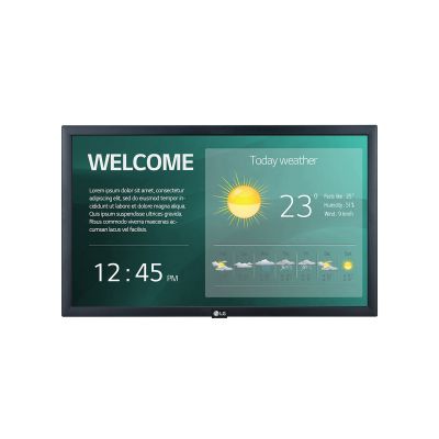 LG 22SM3G-B Digital signage display 54.6 cm (21.5') IPS Wi-Fi 250 cd/m2 Full HD Black Built-in processor 16/7