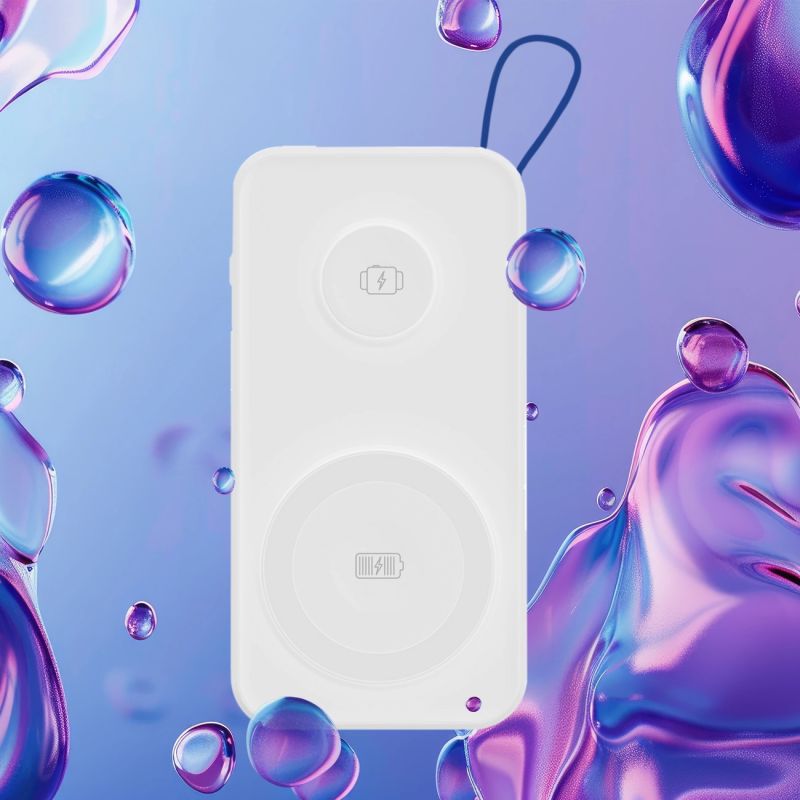 2. Powerbank 3mk PastelUp 10,000mAh 22.5W USB 1A1C - white