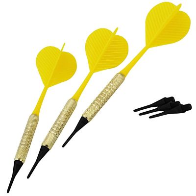 12. DARTS PLASTIC DARTS 3 PCS SAFE BEST SPORTING - YELLOW