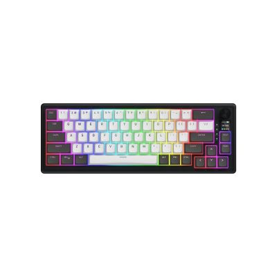 HATOR Skyfall Pro Wireless 65 Gaming Keyboard USB + RF Wireless + Bluetooth QWERTY US English Black, Gray
