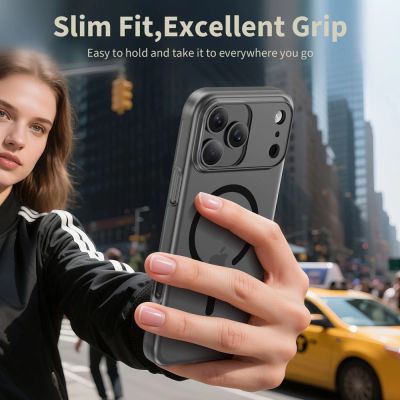 4. Tech-Protect MagSlim MagSafe Case for iPhone 17 Pro - Matte Black