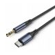Wozinsky WAK-CJ USB-C to 3.5mm mini jack DAC adapter cable 1m - gray
