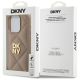 8. DKNY Quilted Stack Logo iPhone 15 Pro Case - Beige