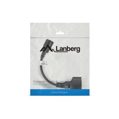 4. LANBERG POWER CABLE EXTENSION IEC 320 C14 -> SCHUKO(F), 20CM