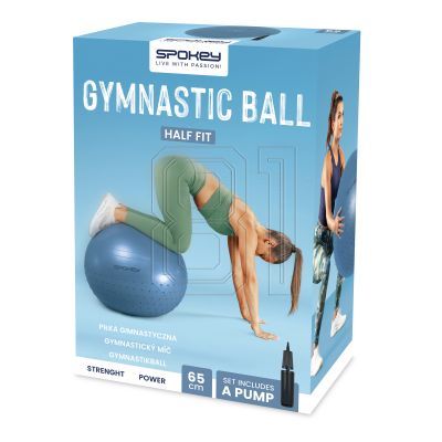 17. Spokey Half Fit gymnastic ball SPK-943628, 65 cm