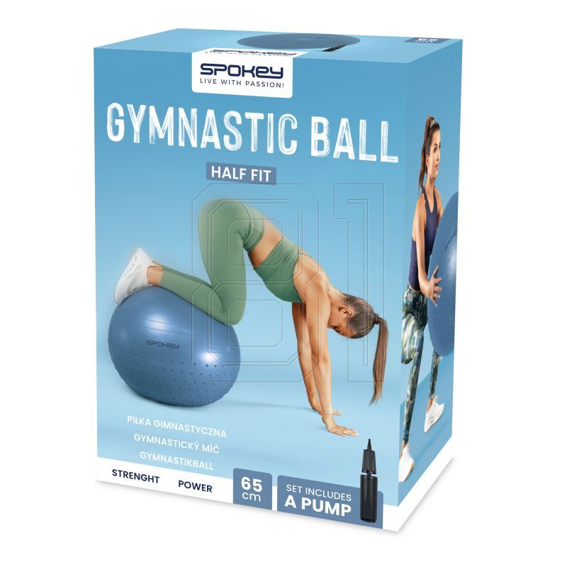 17. Spokey Half Fit gymnastic ball SPK-943628, 65 cm
