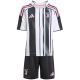 10. adidas Juventus 25/26 Home Kids' Kit White and Black JN5220