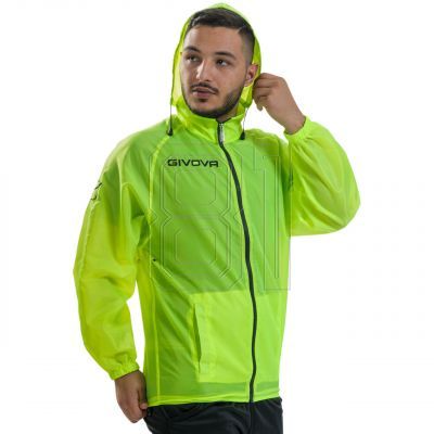 3. Jacket Givova Rain Basico Fluo RJ001 0019