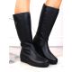 33. Rieker W RKR237B Leather Waterproof Boots Lined with Lambswool