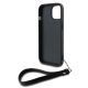 4. DKNY Wrist Strap Stock Logo iPhone 15 Plus Case - Black