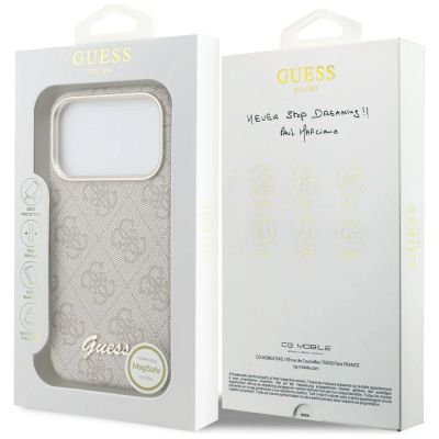 8. Guess 4G Script MagSafe Case for iPhone 17 Pro Max - Pink