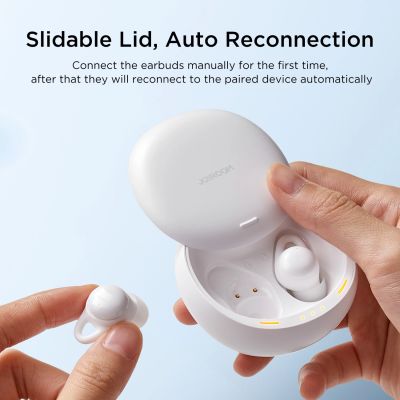 7. Joyroom JR-TS2 Cozydots Series Wireless TWS Headphones for Sleeping ANC Bluetooth 5.3 - White