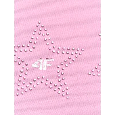 8. Girls' regular printed T-shirt 4F 4FJRSS26TTSHF3455-56S