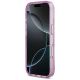 5. Guess IML Glitter Flowers Triangle MagSafe Case for iPhone 17 Pro / 18 Pro - Purple
