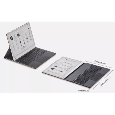 10. Onyx Note Max/Tab XC brown magnetic case with keyboard