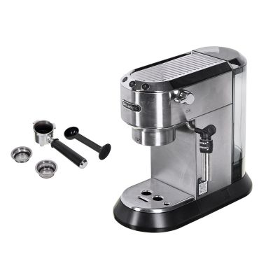 9. DeLonghi Dedica Style EC 685.M portafilter coffee machine (1350W; silver color)