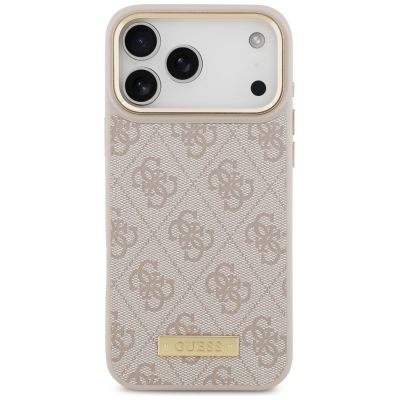 3. Guess 4G Logo Plate MagSafe Case for iPhone 17 Pro Max - Pink