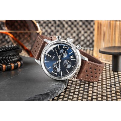 6. TIMEX Marlin® Chronograph Tachymeter TW2W10200 Men's Watch + BOX