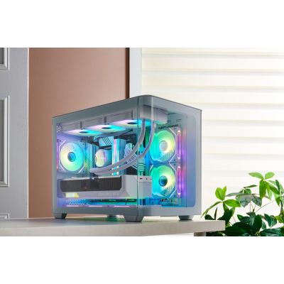 12. FSP Geh Mini S380-WA Micro-ATX/Mini-ITX case oN White retail