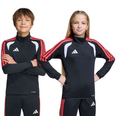 2. adidas Tiro 26 League Training Top for kids, black, white, and red, JY7159