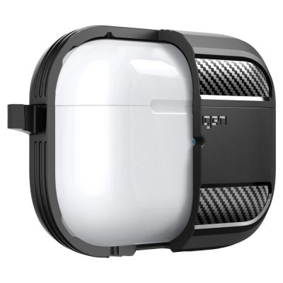 8. Spigen Rugged Armor Case for Apple AirPods Pro 1 / 2 - Matte Black