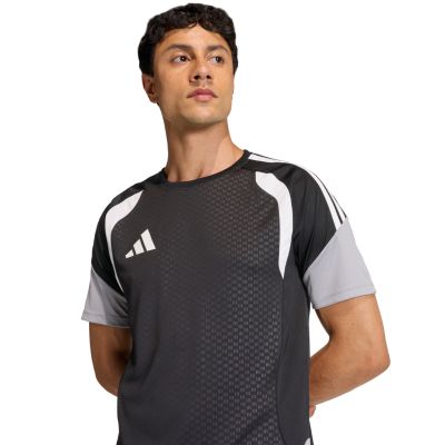 5. Men's adidas Tiro 26 Competition Training Jersey black, gray, and white JX4254