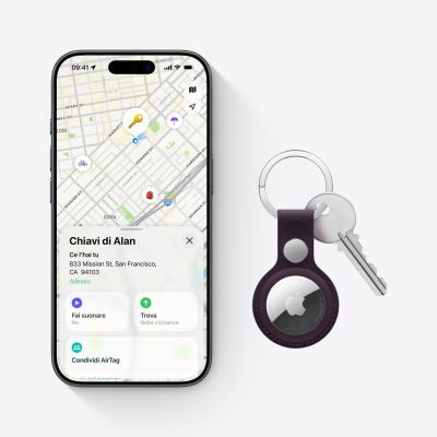 2. Apple AirTag Personal Finder Silver, White