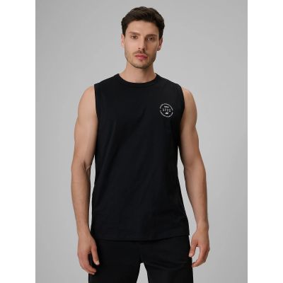 Men's sleeveless relaxed smooth t-shirt 4F 4FRSS26TSLEM330-20S
