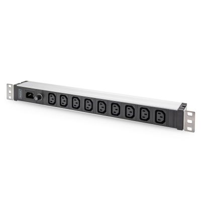6. Digitus Power strip with aluminum profile, 9 sockets, IEC C14 input
