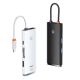 12. Baseus Lite Series multifunctional HUB USB Type C - 2 x USB 3.0 / USB Type C PD / HDMI 1,4 / SD / TF black (WKQX050101)
