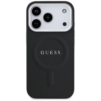3. Guess Classic Logo MagSafe Case for iPhone 17 Pro - Black
