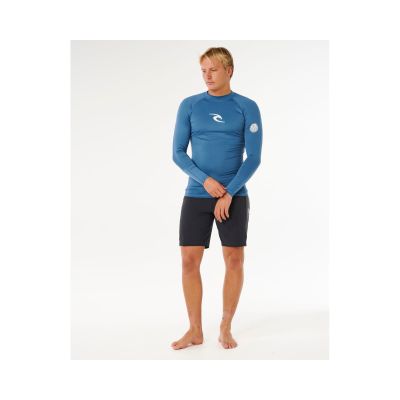 3. Men's Lycra RIP CURL Waves Upf Perf L/S blue