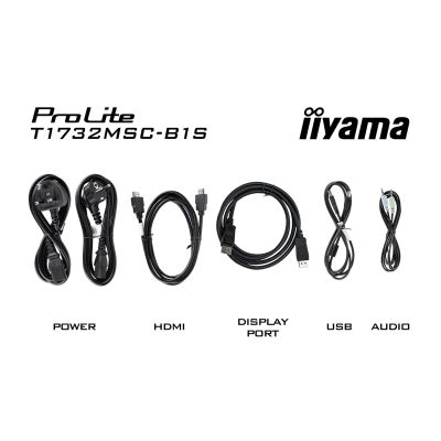 9. IIYAMA T1732MSC-B1S Monitor 17inch PCAP Bezel Free Front 10P Touch 1280x1024