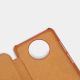 7. Nillkin Qin leather holster case for Xiaomi Redmi Note 9T 5G brown