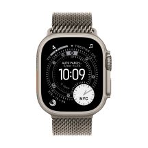 Apple Watch 49mm Natural Titanium Milanese Loop - Medium