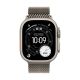 Apple Watch 49mm Natural Titanium Milanese Loop - Medium