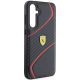 4. Ferrari Twist Metal Logo case for Samsung Galaxy S23 FE - black