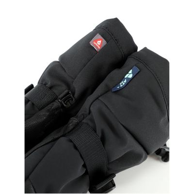 VIKING Norvik Pro Mitten Adult Freeride Gloves Black with Leather 6