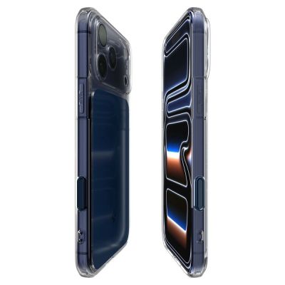 7. Spigen Thin Fit MagSafe Case for iPhone 17 Pro - Clear Navy Blue