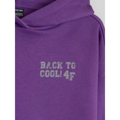 8. Boys’ Loose-Fit Hooded Sweatshirt 4F 4FJRAW26TSWSM3194-51S