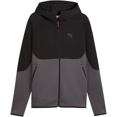 2. Men’s Puma Tech Slim Elevated black-grey hoodie 693951 34
