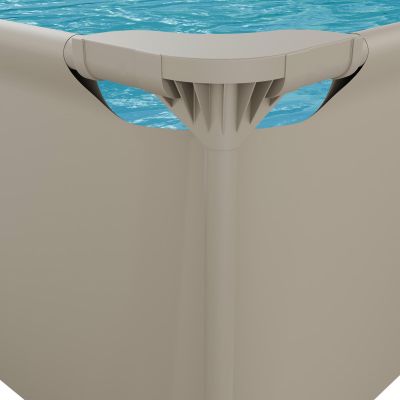 11. VIRTUFIT RECTANGULAR SWIMMING POOL 260 x 180 CM WITH FILTER PUMP BEIGE