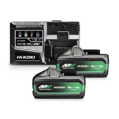 HIKOKI BATTERY 36V 2.5Ah BSL36A18X 2pcs + CHARGER UC18YSL3 WHZ