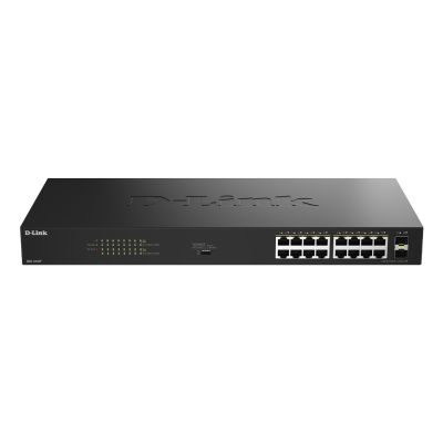 D-Link DGS-1018P Unmanaged Gigabit Ethernet (10/100/1000) PoE Support Black