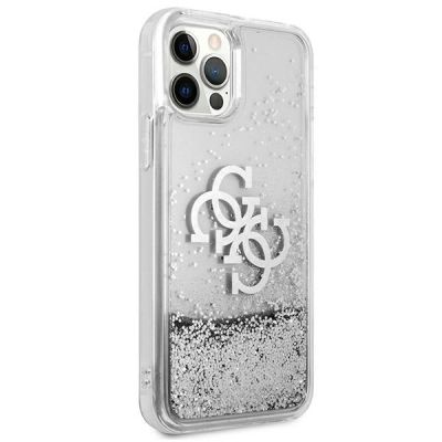 4. Guess GUHCP12LLG4GSI iPhone 12 Pro Max 6.7" silver/silver hardcase 4G Big Liquid Glitter