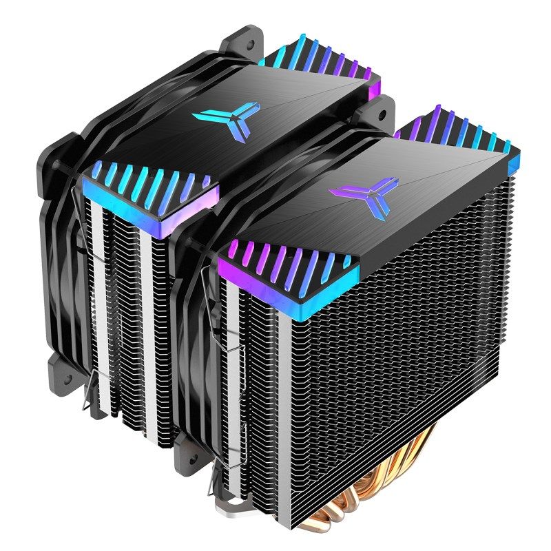 14. Jonsbo CR-2000GT CPU cooler with radiator and 12 cm fan, black, 1 pc.