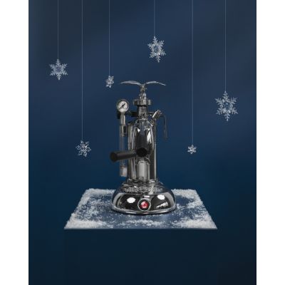 13. La Pavoni Milano Manual Lever Espresso Machine, Silver