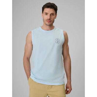 Men's sleeveless relaxed smooth t-shirt 4F 4FRSS26TSLEM330-34S